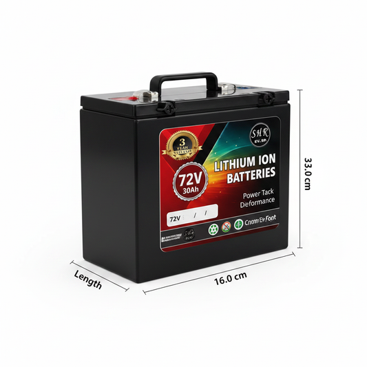 72V 30Ah Battery with Dimensions
