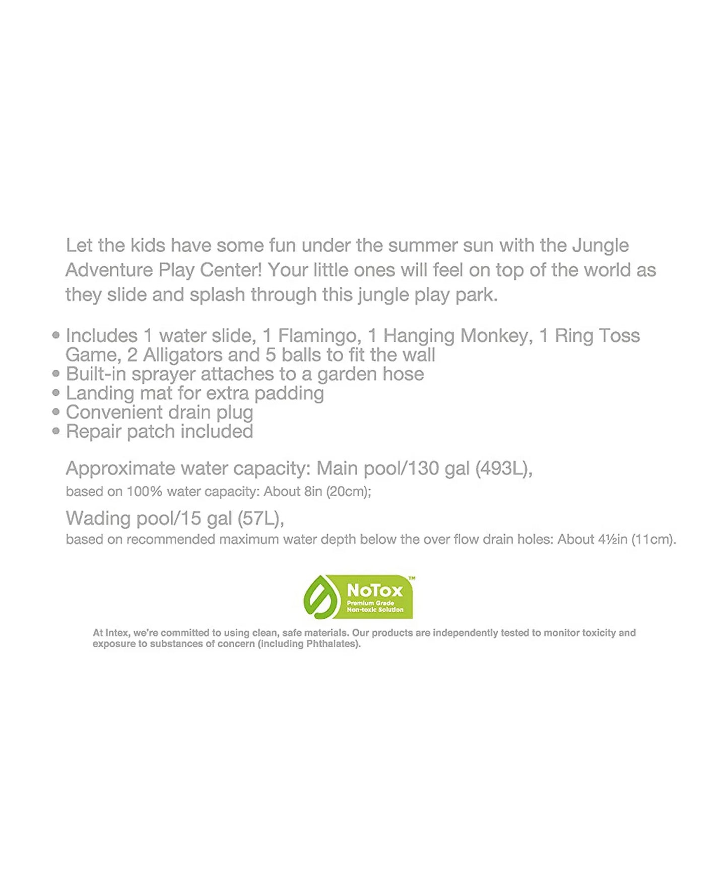 PATOYS | Intex | Jungle Adventure Inflatable Play Center w/ Slide - 57161EP - PATOYS