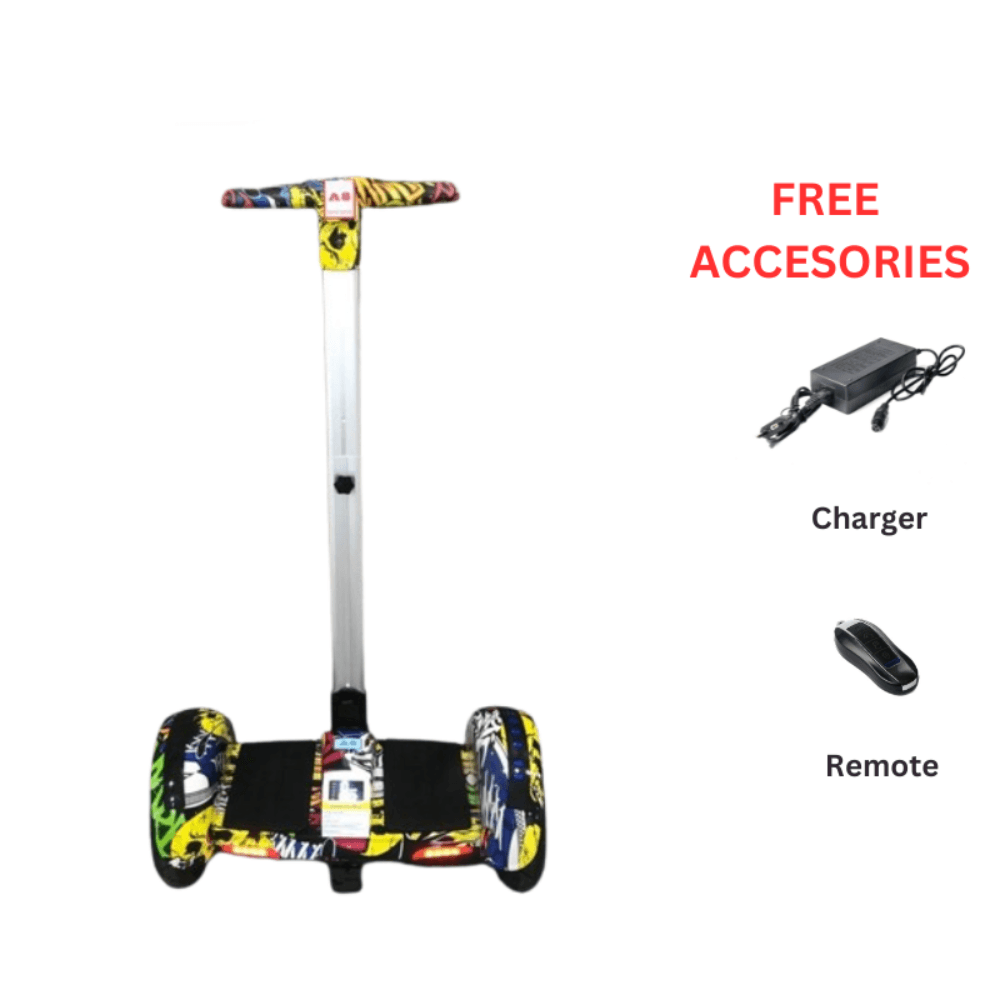 PATOYS | S11 Self-balancing best hoverboard with handle for adults – Doodle with Handle Hoverboard - PATOYS