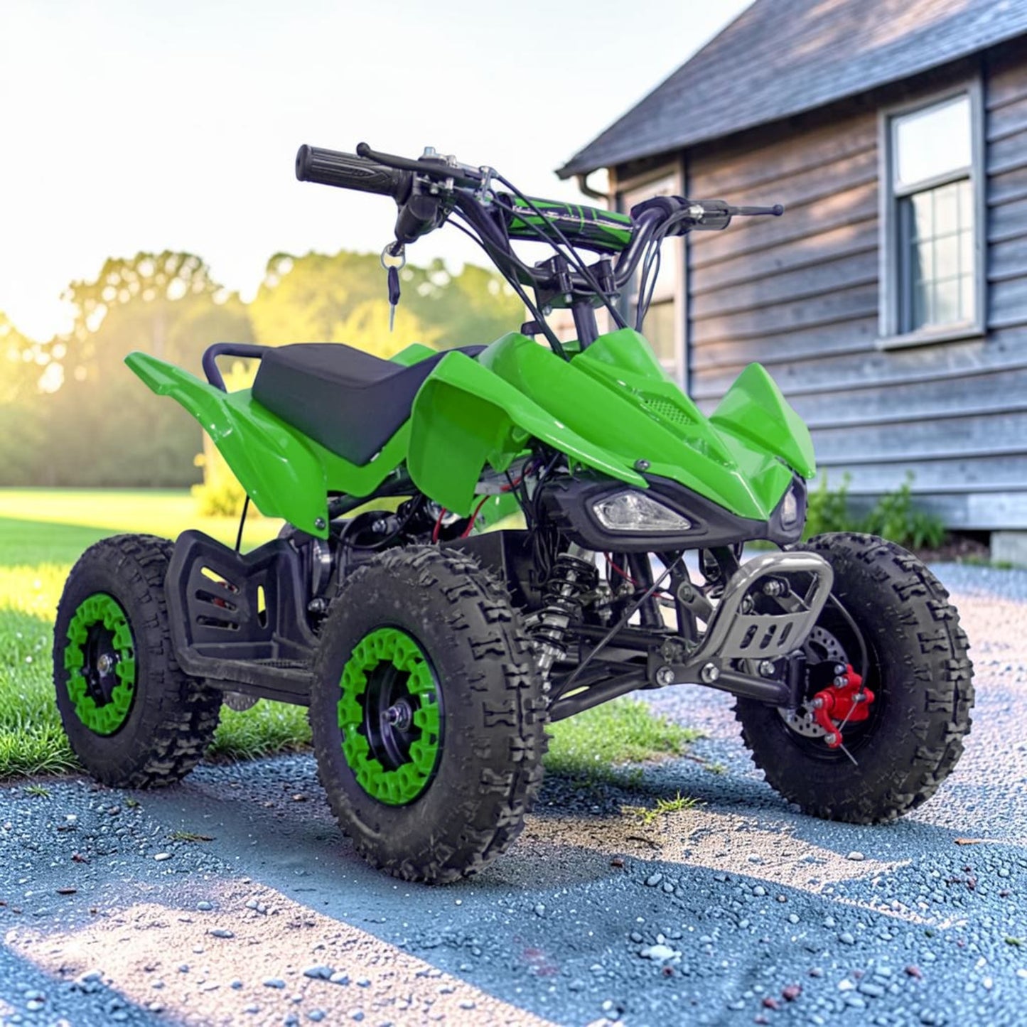 PATOYS | Kids MINI VIPER ATV 36V/12Ah Battery Operated, Rechargeable ATV Beach Bike For Kids with Front/Rear Disk Brake | Age 7 to 14 Years (Multicolor)