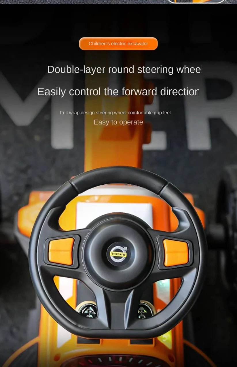 PATOYS | 12V Kids Excavator Battery Operated Ride-On JCB Truck (Model JR-816) - PATOYS