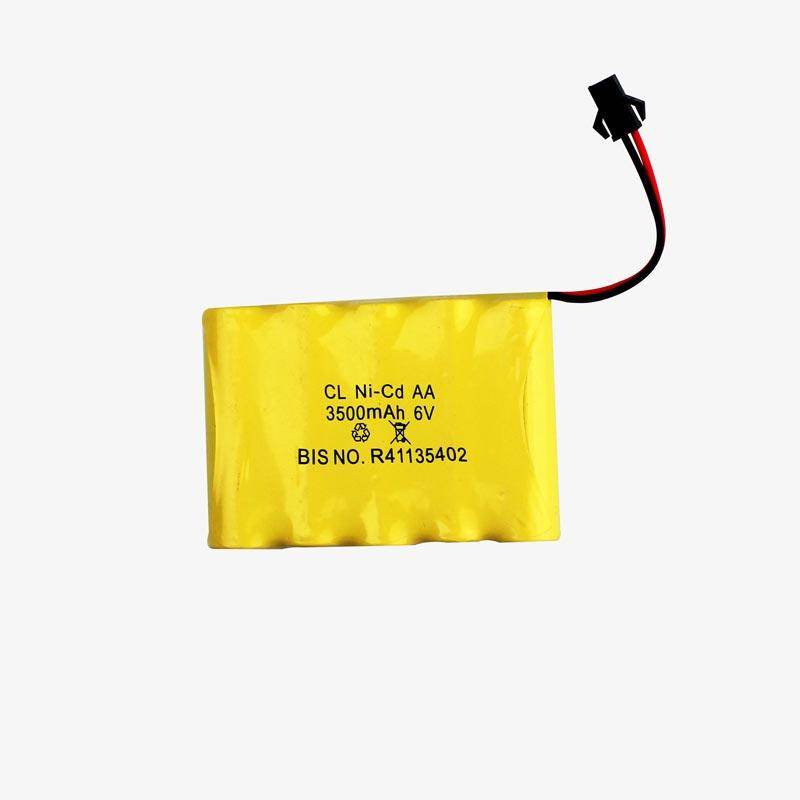 PATOYS | 3500mAh 6v Ni-Cd AA Cell Battery Pack with SM Connector for Cordless Phone, Toys, Car, DIY Project Battery - PATOYS