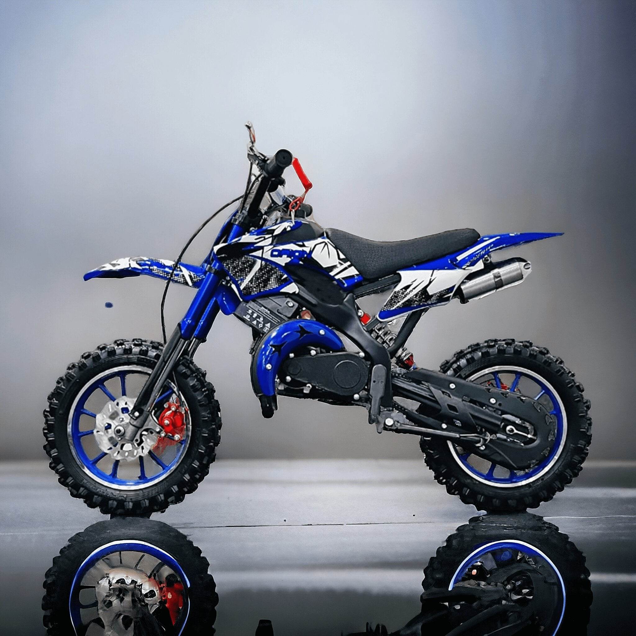 PATOYS 49CC Kids Petrol Dirt Bike Pocket Bike Kids Sport Bike