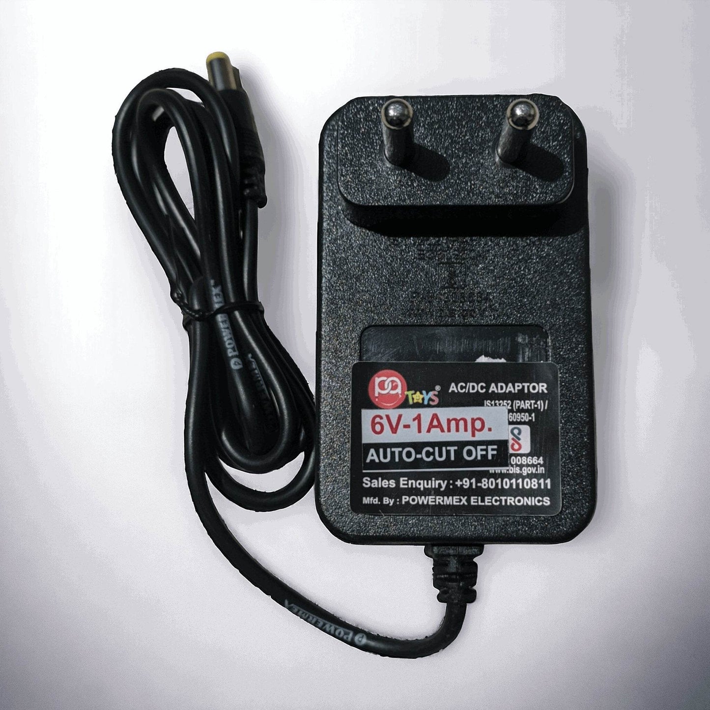 PATOYS | 6V Kid's Powered Universal Original Charger with Charging Indicator Light-for car- Jeep - Bike 2/3/4/ wheel's - PATOYS