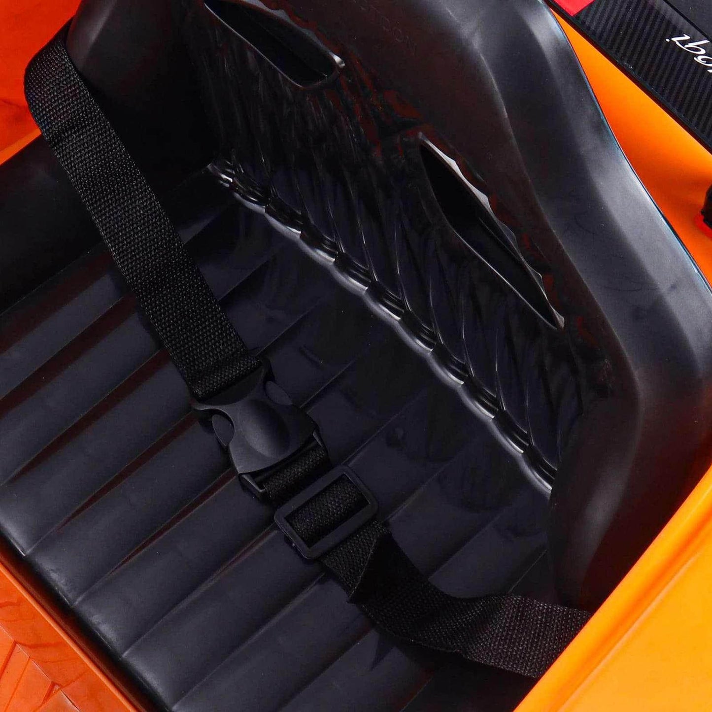 PATOYS | Battery Operated Ride On Car with Music and Lights | LFC-BDQ1589-Orange - PATOYS