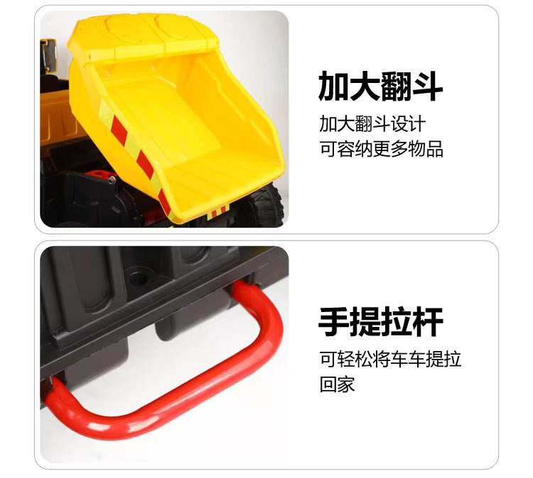 PATOYS | Big Size Kids Ride-on Dumper - Truck with 12V Rechargeable Battery - HS - 788 - PATOYS