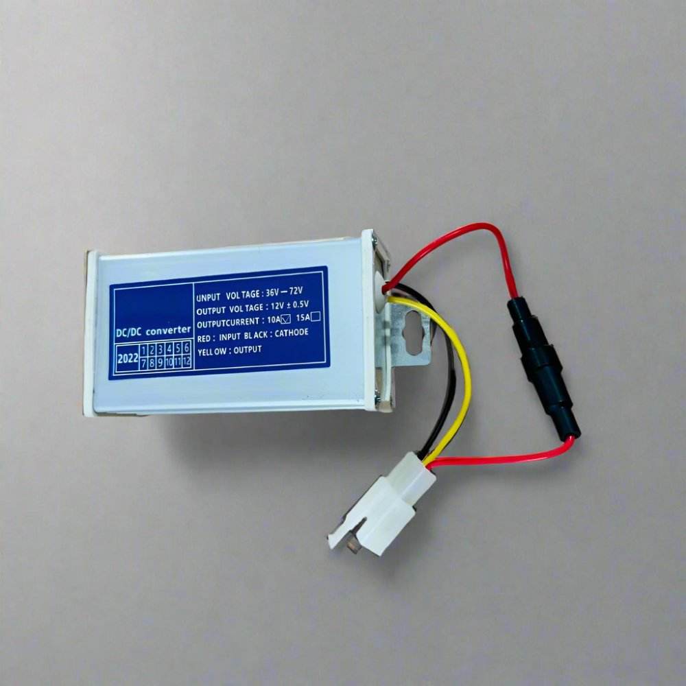 PATOYS | DC/DC Converter Input Voltage 36V - 72V for 10 amp Dirt Bike, eScooter, EV Vehicles - PATOYS