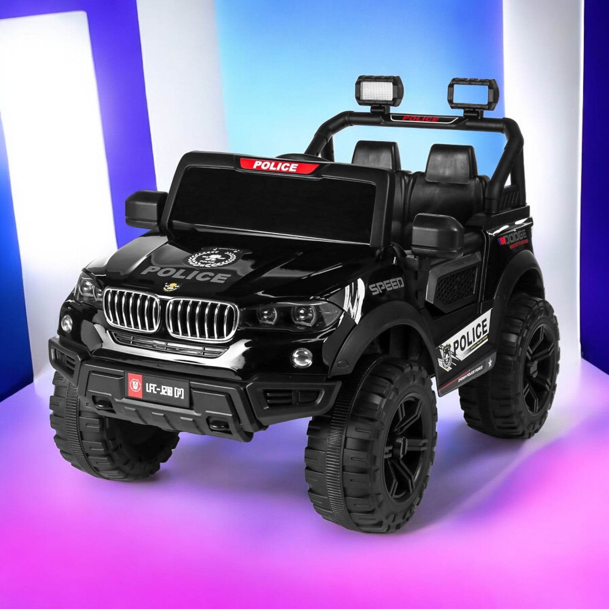 PATOYS Eleanor Ride on Jeep SUV Police Car For upto years kids