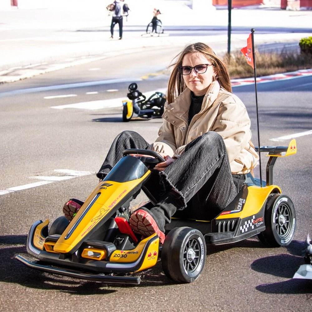PATOYS | Go Kart for Kids - 24V Drift Cart with 300W Motors, EVA Tires & Seat Adjustment - PATOYS