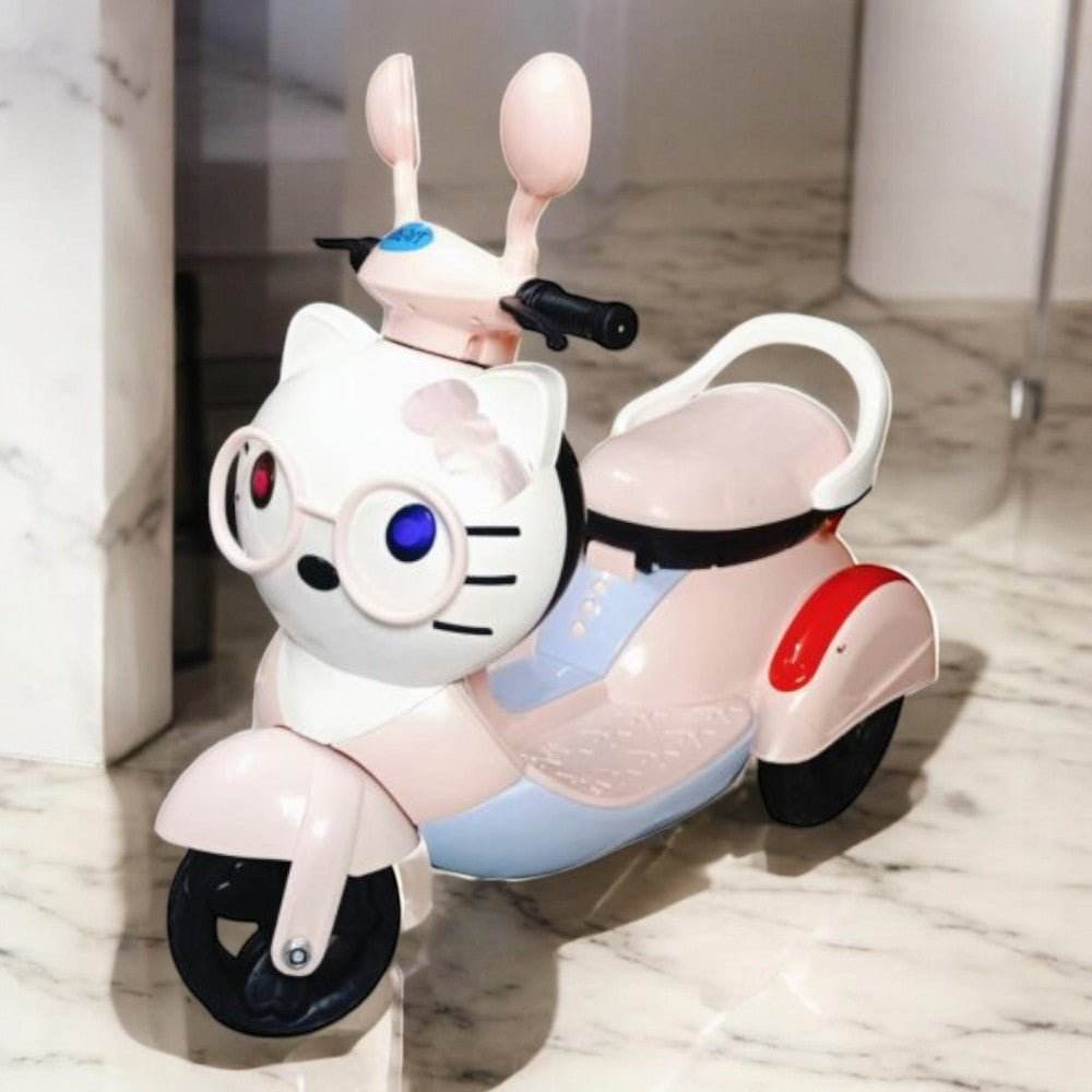 PATOYS | Hello Kity Ride on Bike scooter Light and Music (1 Motor,1 6v Battery) - PATOYS