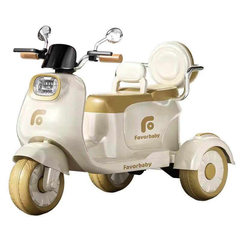 PATOYS Kids Electric Activa Vespa Type Scooter Two Seats Three Wheels kids bike PATOYS
