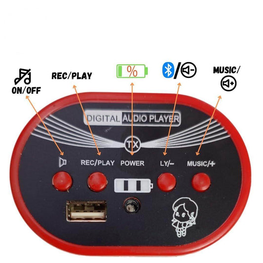 PATOYS | Kids Ride On Bike Or Car Music Player blutooth Central Panel 12V - ZH002-V1 - PATOYS