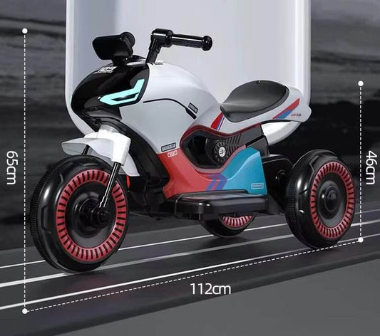 PATOYS | New Battery Operated Hand Race Single Motor Jumbo Kids Bike BTN-618 Ride-Ons - PATOYS