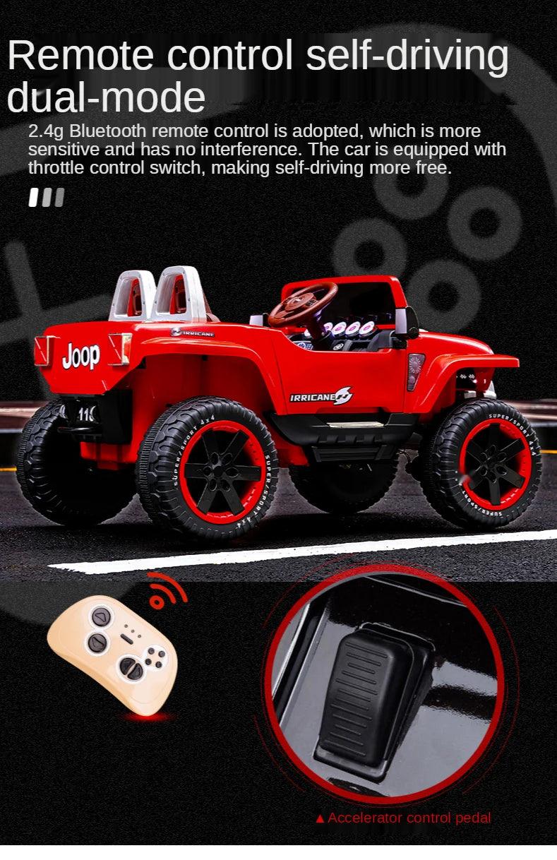 PATOYS | Hurricane Kids Car, Rechargeable Battery-Operated Ride on Jeep for Kids Big jeep - PATOYS