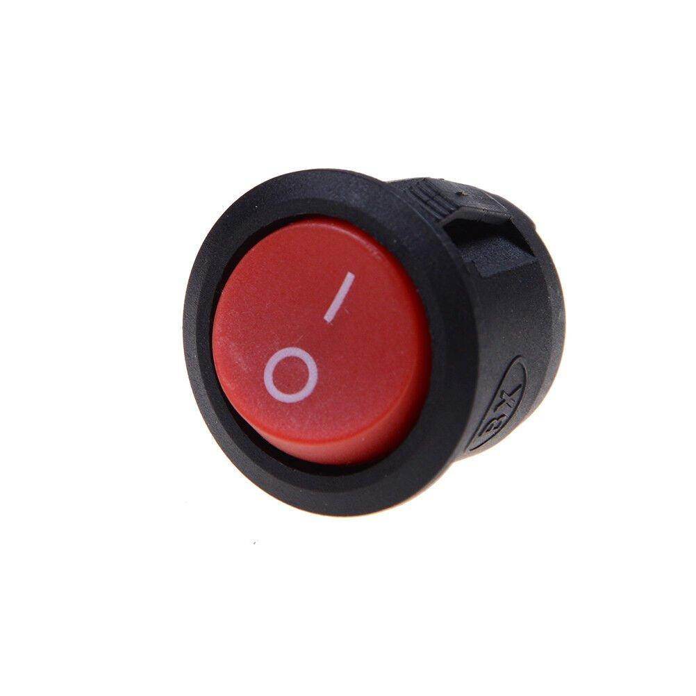 16mm Red Round Rocker Switch – 2 Pin On/Off, AC