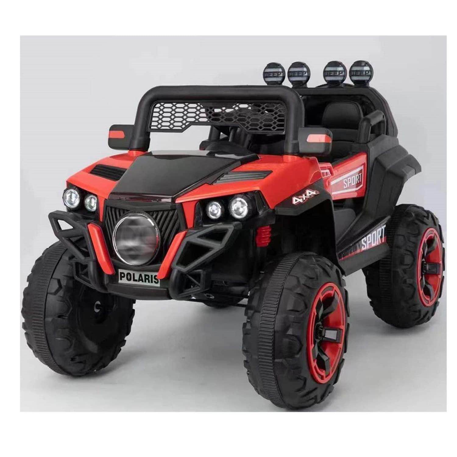 PATOYS Ride on jeep 4×4 dual seater truck kid ride ons 12v battery operated for Age group 2-6 year PATOYS