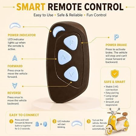 smart remote control for kids bike