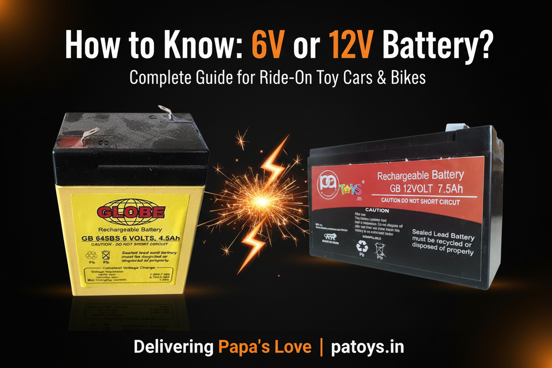 How to Know If Your Toy Car Battery is 6V or 12V — Complete Guide | PATOYS