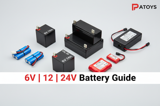 How to Choose the Right Battery for Kids Ride-On Toy — 6V 12V 24V Complete Guide by PATOYS India