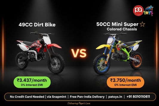 PATOYS | 49CC vs 50CC Mini Super Kids Petrol Dirt Bike — Which One is Right for Your Child? (2026)