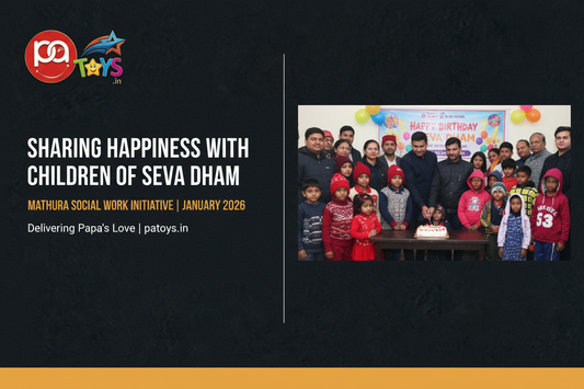 PATOYS News: Birthday Celebrated with Underprivileged Children at Seva Dham, Mathura — A Heartwarming Social Initiative
