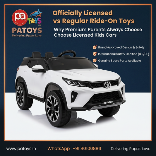 Officially Licensed Ride-On Toys vs Regular Ride-On Toys — Why Premium Parents Always Choose Licensed Kids Cars