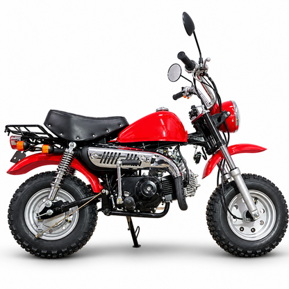 PATOYS | 125CC Monkey Bike Petrol Off-Road Motorcycle | 4-Stroke | Self & Kick Start | Multicolor