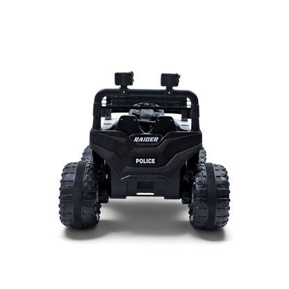PATOYS | 12V Kids 4X4 Ride On Mercedes Style Police SUV | Model 518 (White)