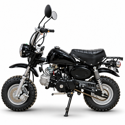 PATOYS | 125CC Monkey Bike Petrol Off-Road Motorcycle | 4-Stroke | Self & Kick Start | Multicolor