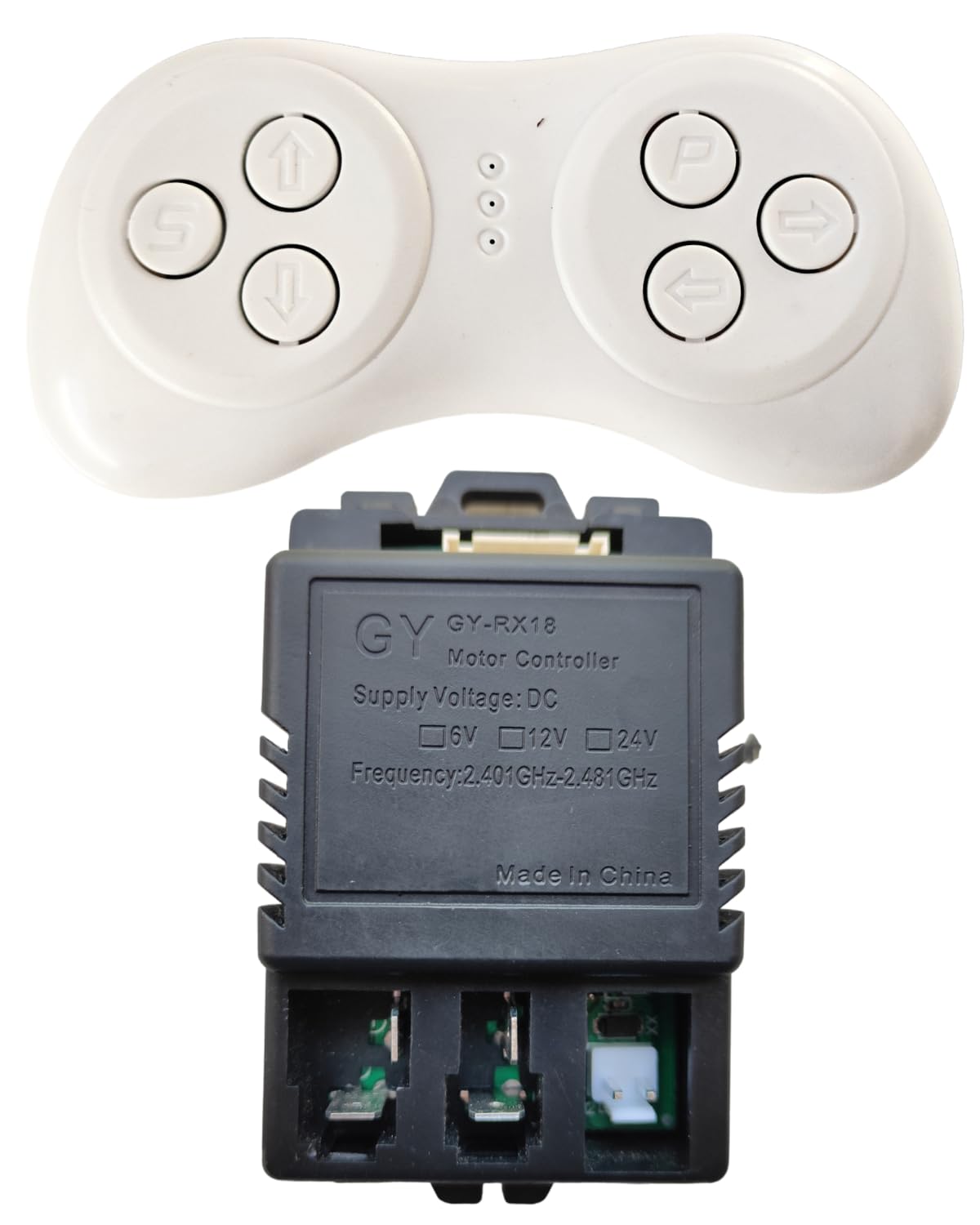 PATOYS | HKZ GY-RX18 Motor Controller for Kids Ride On SUV / Car | 6V / 12V | 2.4G | Replacement Spare Part
