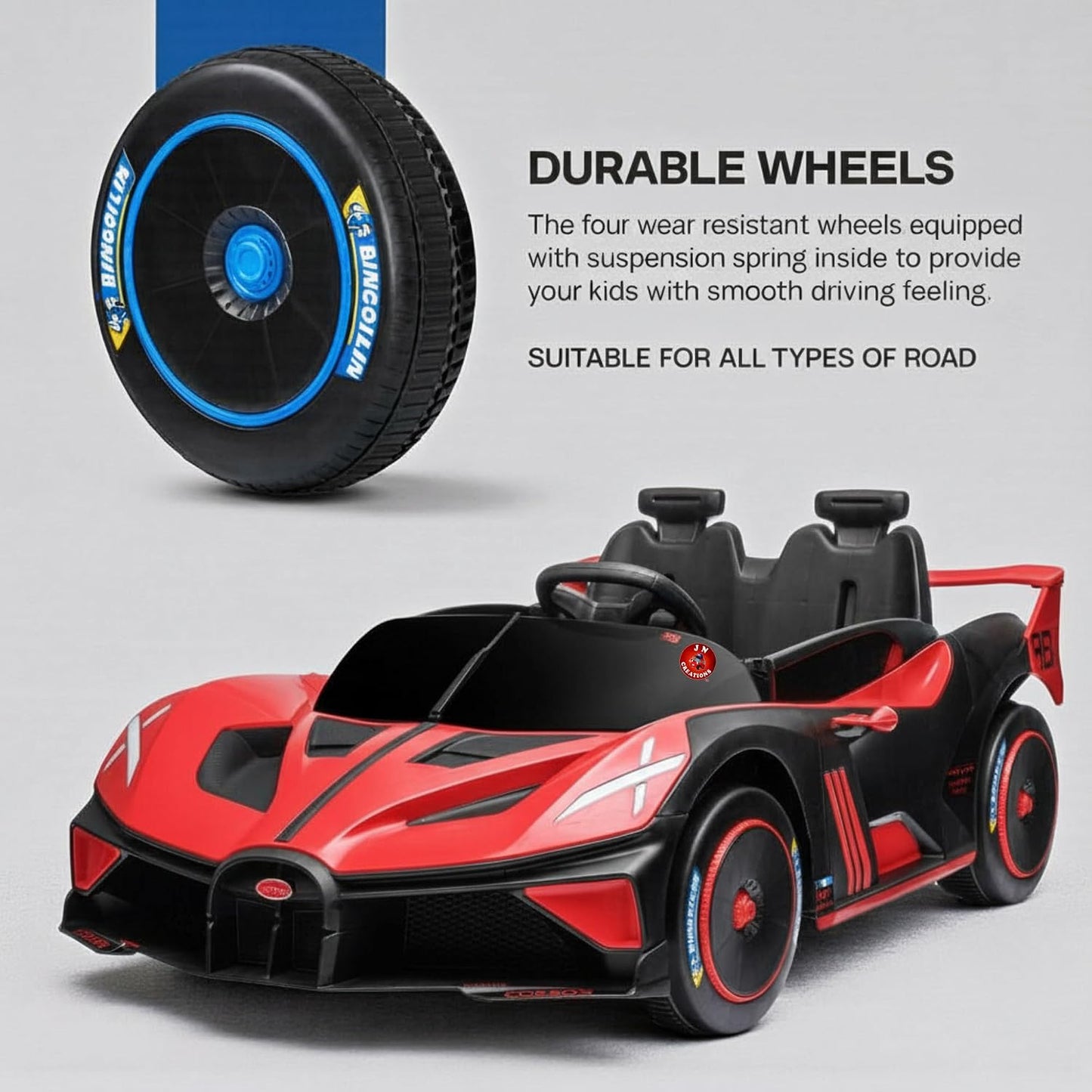 PATOYS | 24V Drifter Electric Ride-On M16.4 Car for Kids | 2.4G Remote Control | LED Lights | Music System | 1–9 Years | 100kg Load