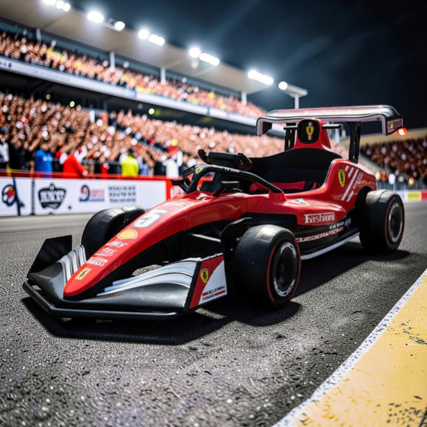 PATOYS | F1 Champion Kids Ride-On Car | Electric Racing Kart for Children | Ages 3-8 Years