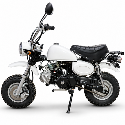 PATOYS | 125CC Monkey Bike Petrol Off-Road Motorcycle | 4-Stroke | Self & Kick Start | Multicolor
