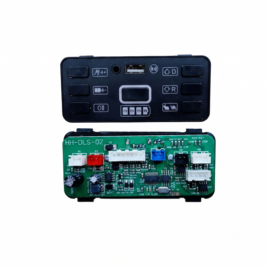 PATOYS HH-DLS-07 12V PCB Multifunctional Central Control Panel for Kids Electric Ride On Car - Front Panel and Dual PCB Board