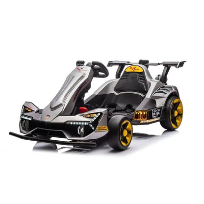 Toy car with a sleek design on a white background