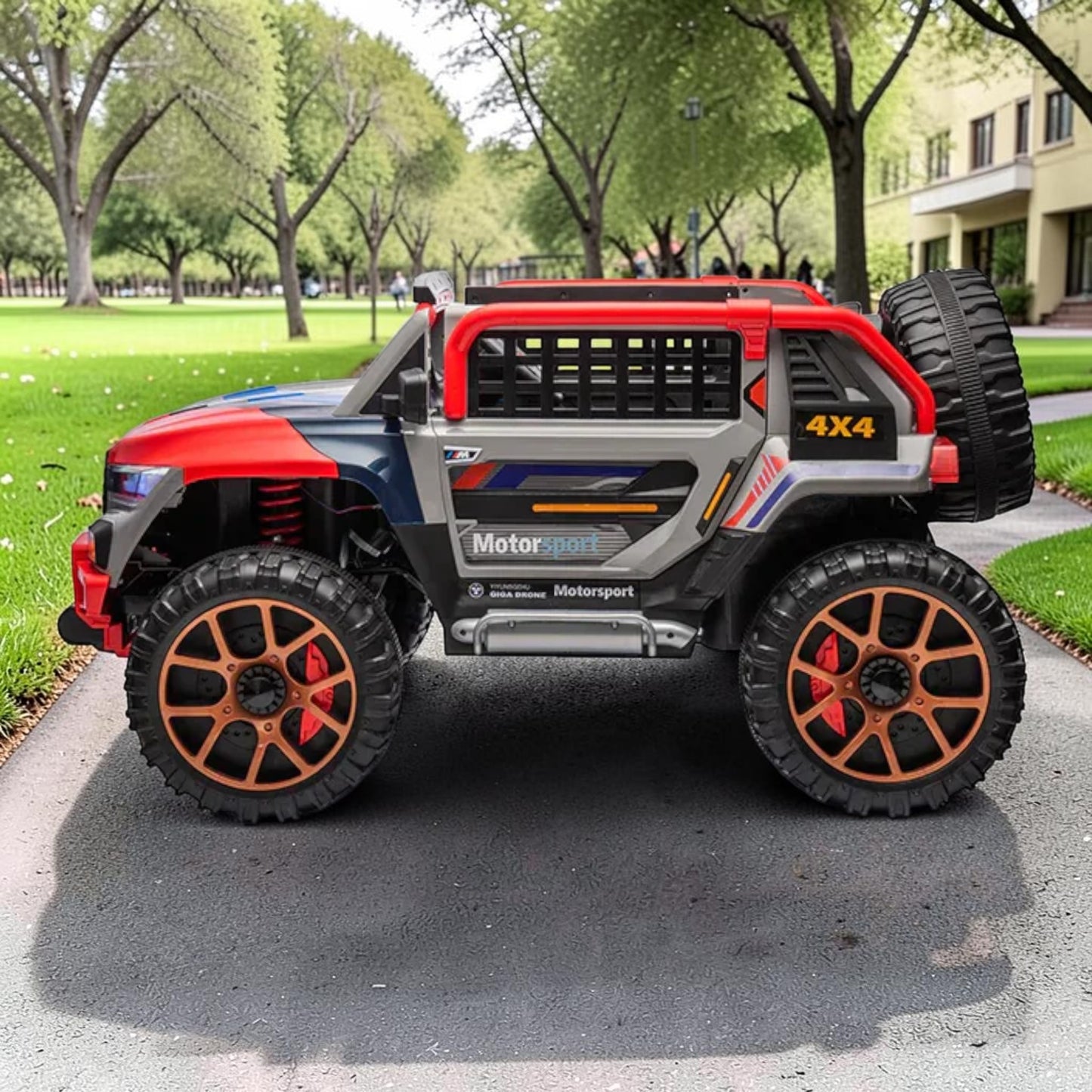 PATOYS | 2026 Dual Seater BMW type SUV Kids Jeep | 4 Motor 12V Battery | BXM5RR - PATOYS
