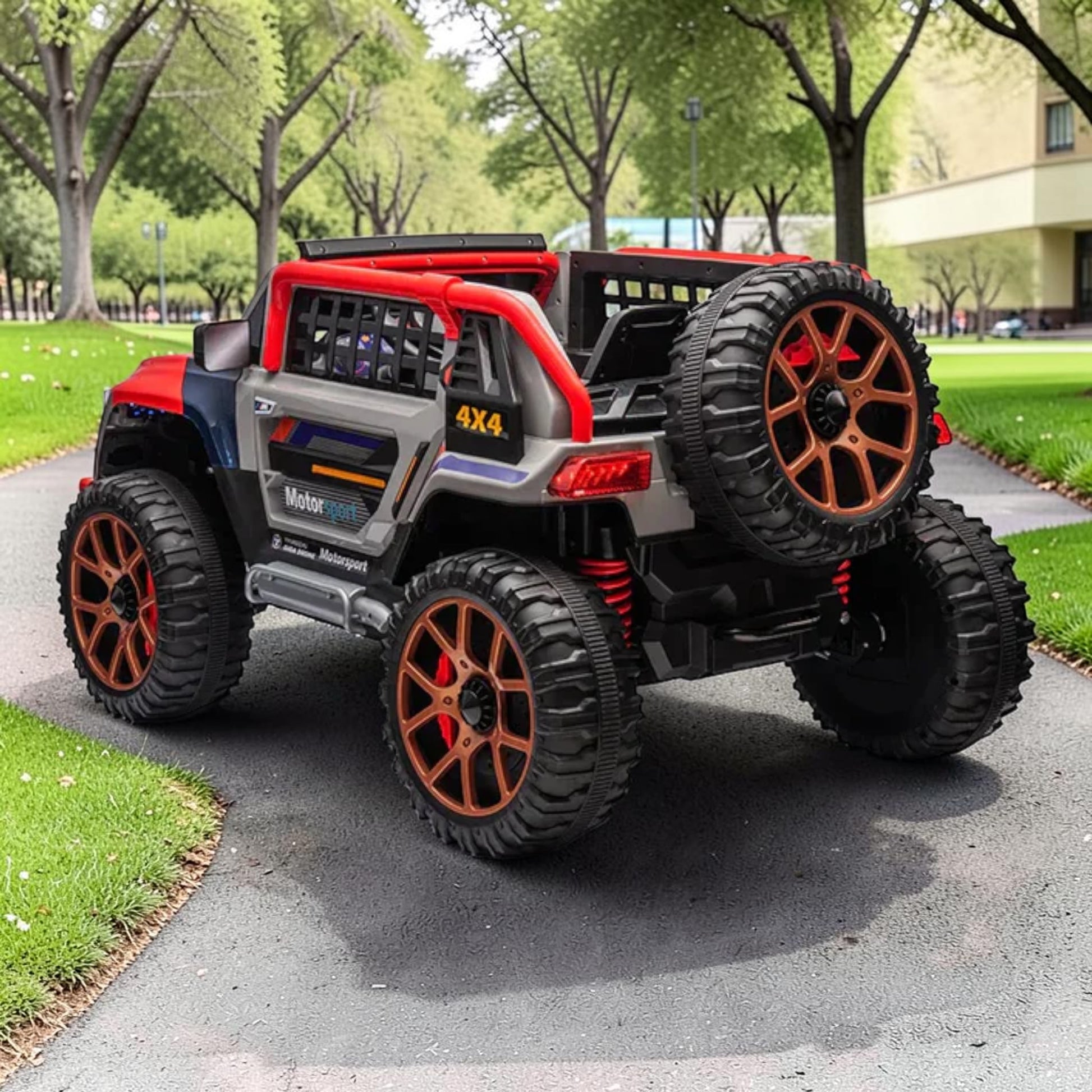 PATOYS | 2026 Dual Seater BMW type SUV Kids Jeep | 4 Motor 12V Battery | BXM5RR - PATOYS