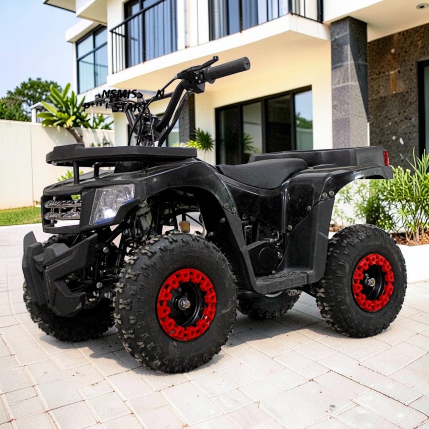 PATOYS | 50CC Mini Mouzer ATV | 2-Stroke Petrol | 45km/h | Kids & Beginners | Black - PATOYS