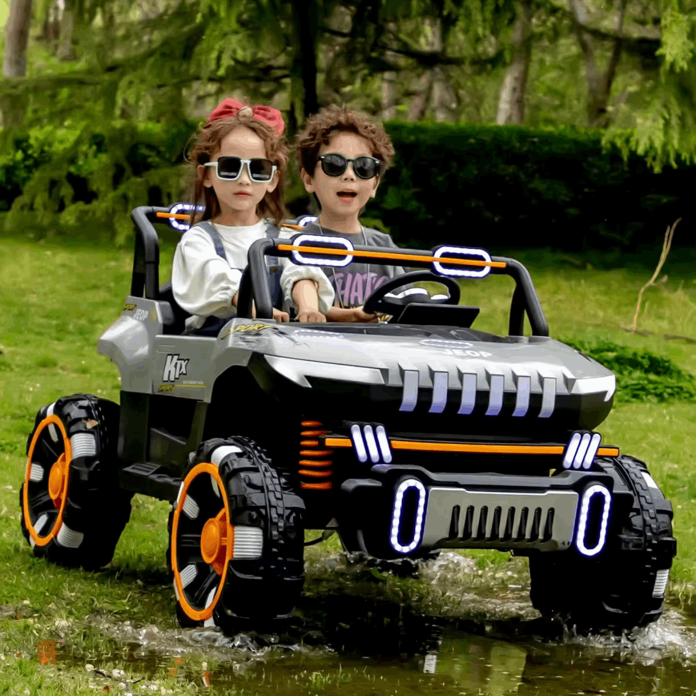 8688 Kids Jeep Ultra Jumbo 4x4 Bluetooth 2 Seater Swinging 2-7