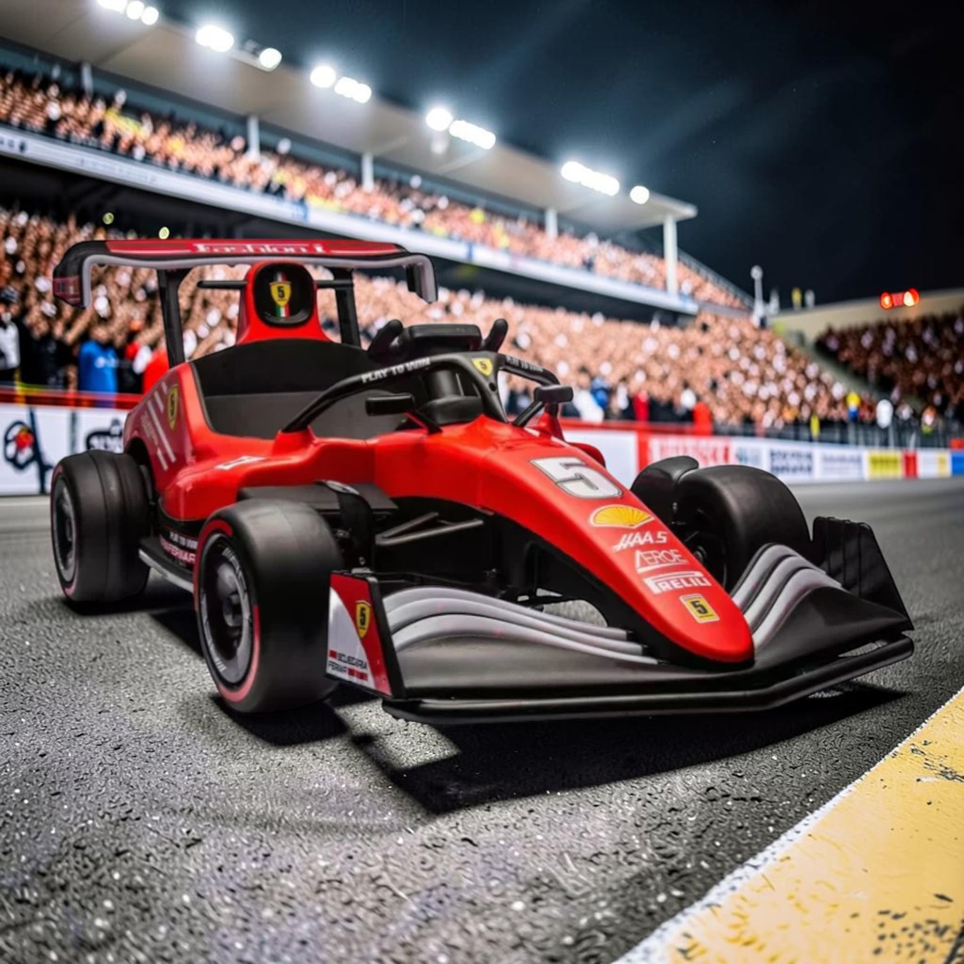 PATOYS | F1 Champion Kids Ride-On Car | Electric Racing Kart for Children | Ages 3-8 Years - PATOYS