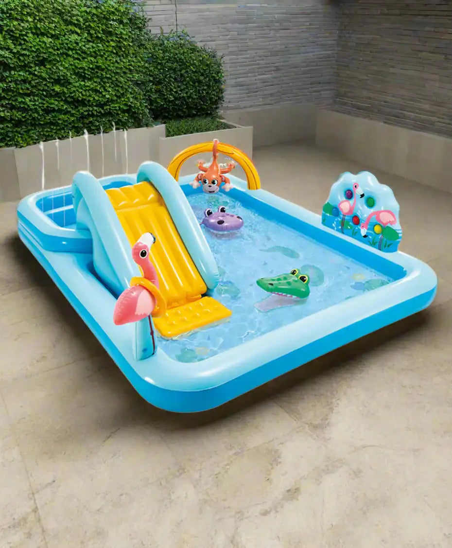 PATOYS | Intex | Jungle Adventure Inflatable Play Center w/ Slide - 57161EP - PATOYS