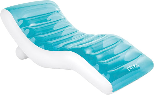 PATOYS | Intex Splash Lounge Pool Float (56874EP) Teal & White Inflatable Water Lounger - PATOYS