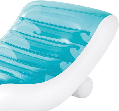 PATOYS | Intex Splash Lounge Pool Float (56874EP) Teal & White Inflatable Water Lounger - PATOYS