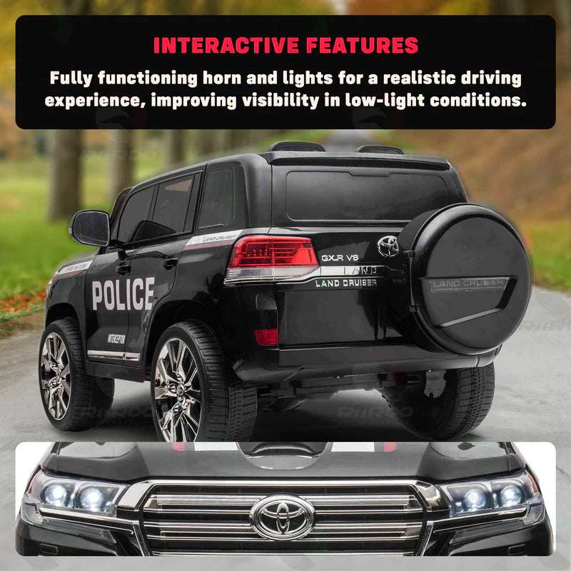PATOYS | Licensed Toyota Land Cruiser Police Kids Car - PATOYS