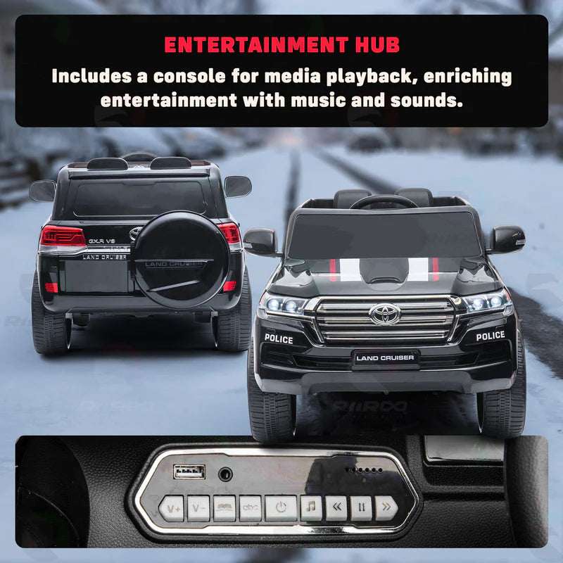 PATOYS | Licensed Toyota Land Cruiser Police Kids Car - PATOYS