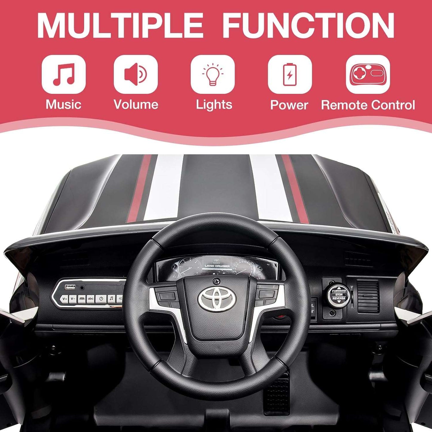 PATOYS | Licensed Toyota Land Cruiser Police Kids Car - PATOYS