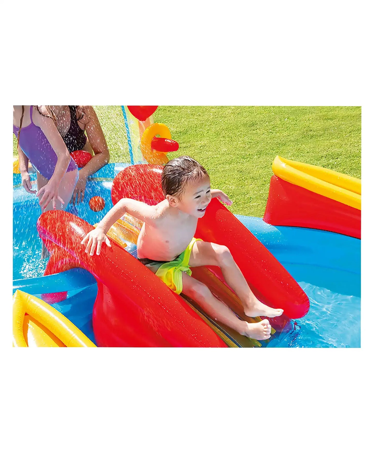 PATOYS | Rainbow Ring Inflatable Swimming Pool with Electric Pump - 57453 - PATOYS