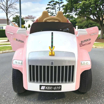 PATOYS Rolls Royce Style Ride-On Electric Car for Kids 3–10 Years | 12V Battery Car with Remote Control - PATOYS