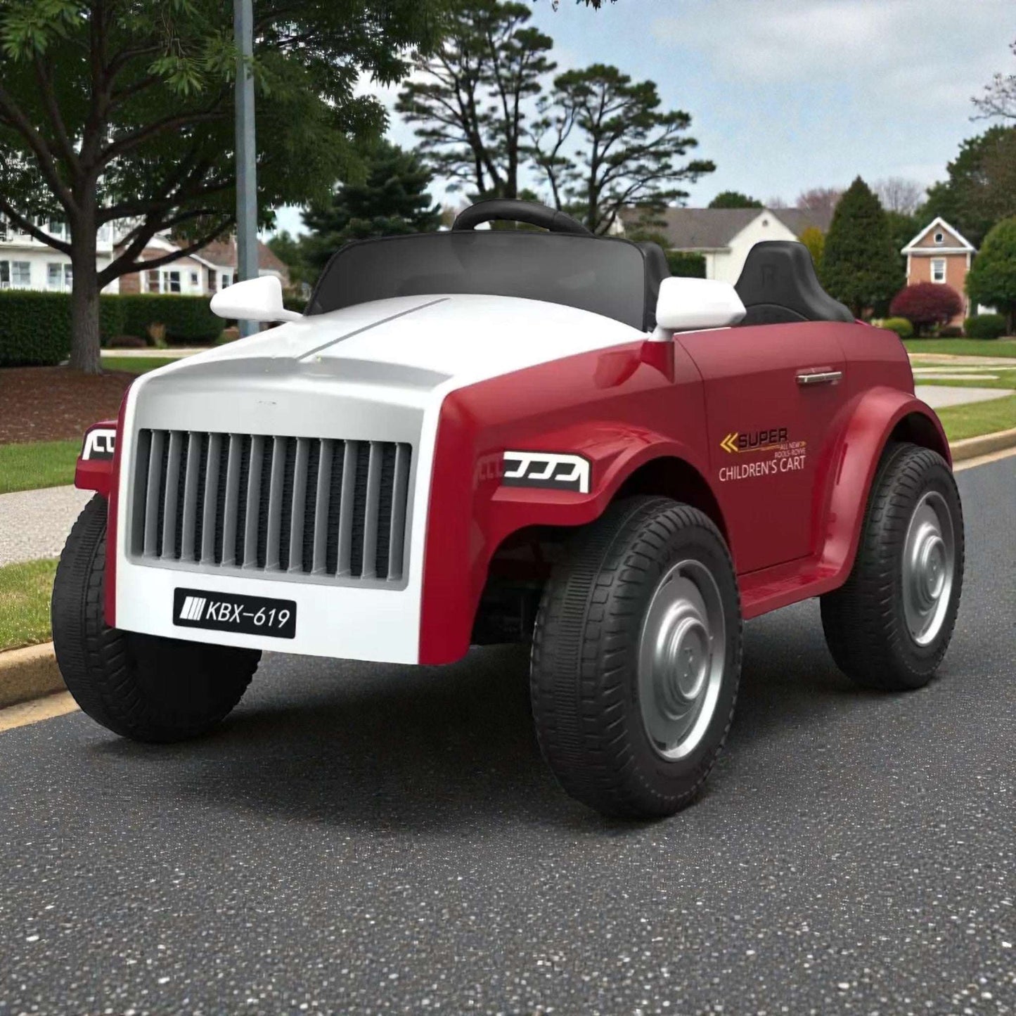 PATOYS Rolls Royce Style Ride-On Electric Car for Kids 3–10 Years | 12V Battery Car with Remote Control - PATOYS