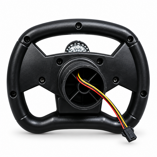 PATOYS PA-SW-084 Replacement Steering Wheel Rear View showing wiring connector